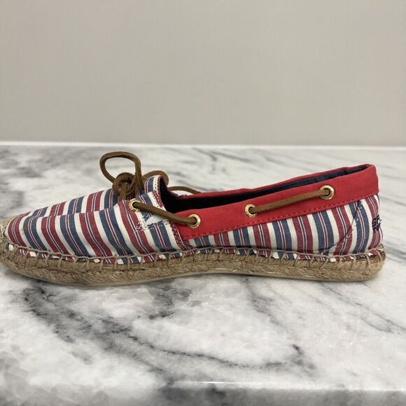 Sperry Topsides red‎ White Blue Size Womens 8.5m Casual shoes - Picture 10 of 16